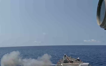 USS Mustin Conducts Live-Fire Exercise