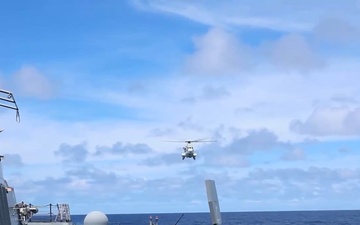 USS Mustin Conducts Replenishment-at-Sea
