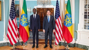 Secretary of State Marco Rubio meets with Ethiopian Foreign Minister Gedion Timotheos