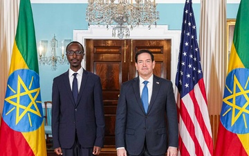Secretary of State Marco Rubio meets with Ethiopian Foreign Minister Gedion Timotheos