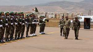 B-roll: USAFRICOM commander arrives to African Lion 26