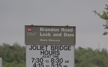 Brandon Road Lock and Dam 4k b-roll