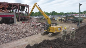 Hoosier Guardsmen Partner with Local Community for IRT Demolition Project (B-Roll Package)