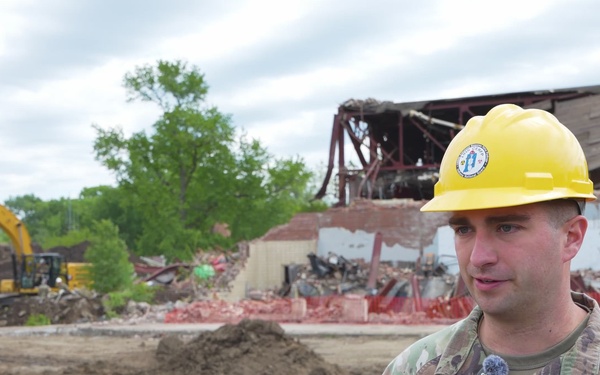 Hoosier Guardsmen Partner with Local Community for IRT Demolition Project (Interviews)