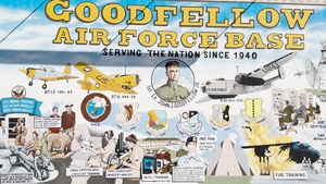Downtown San Angelo Goodfellow AFB Mural (with music)