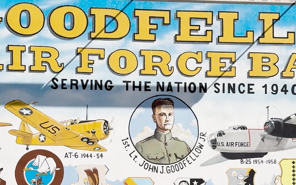 Downtown San Angelo Goodfellow AFB Mural (with music)