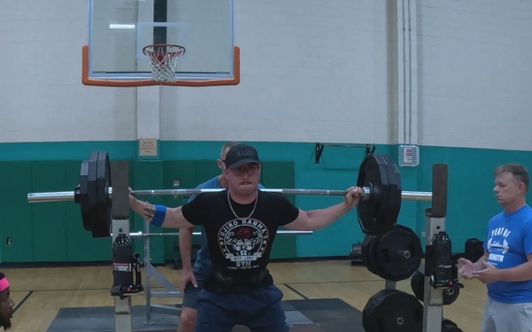 Dogface Soldier participates in powerlifting competition