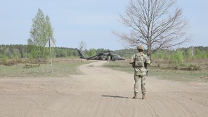 U.S. Soldiers from the 1st Squadron, 2d Cavalry Regiment conduct medical evacuation training