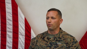 U.S. Marine Corps Sgt. Maj. Joseph Redman speaks on exercise Red Flag-Alaska