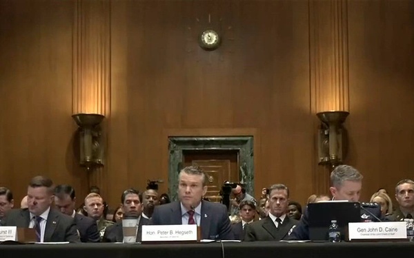 Hegseth, Caine Testify on DOW FY27 Budget Before Senate Subcommittee