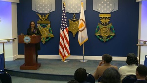Bronze Star Medal With Valor is presented to then Major Christopher Glover