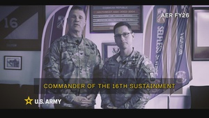 16th Sustainment Brigade Army Emergency Relief PSA 2026