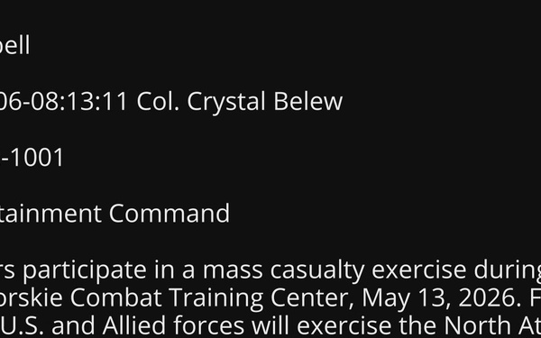 Rail Casualty Evacuation SWORD 26 B-Roll