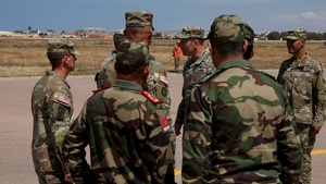 B-roll: USAREUR-AF commander arrives to African Lion 26