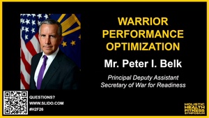 2026 H2F Symposium Warrior Performance Optimization