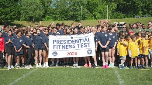 Quantico Hosts Presidential Fitness Test