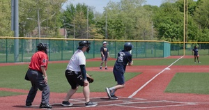 Future USS Cleveland Sailors Play Baseball at Heritage Museum