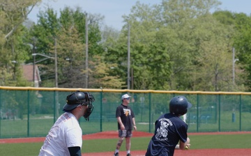 Future USS Cleveland Sailors Play Baseball at Heritage Museum
