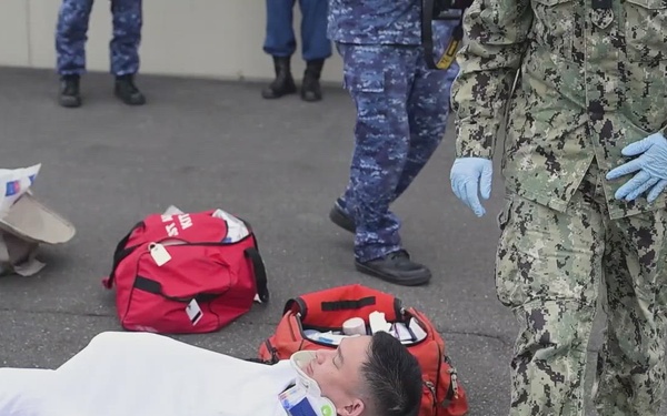 Aircraft Mishap Exercise, MCAS Iwakuni, Japan, 2026 (B-Roll)