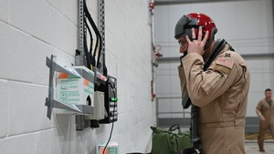 B-52 Stratofortress aircraft prepare for conditioning flight