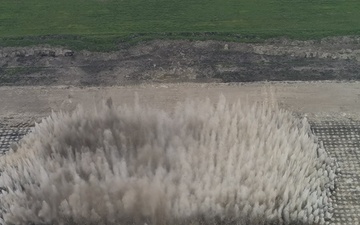 Controlled Construction detonation in Florida Everglades