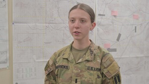 1st Lt. Jana Hendricks speaks about being a Cyber Electromagnetic Warfare Officer