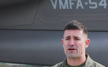 U.S. Marine Corps Lt. Col. Jorge Couto speaks on exercise Red Flag-Alaska