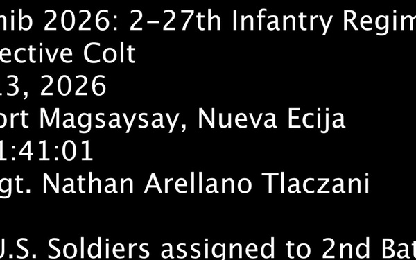 Salaknib 2026 B-Roll: 2-27th Infantry Regiment Defend Objective Colt