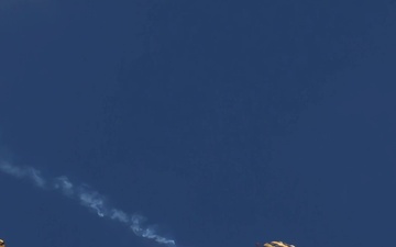 Golden Knights Demonstrate Tri-By-Side Canopy Formation Ahead of Freedom 250