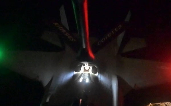 KC-135 Stratotanker fuels F-35 Lightning II