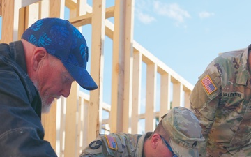 Wyoming National Guard engineers begin Habitat for Humanity construction project in Cheyenne