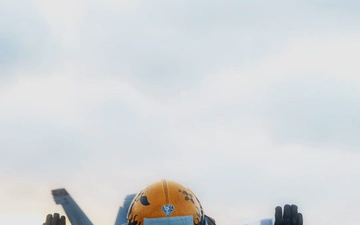 U.S. Navy Sailors conduct flight operations aboard USS George H.W. Bush (CVN 77)