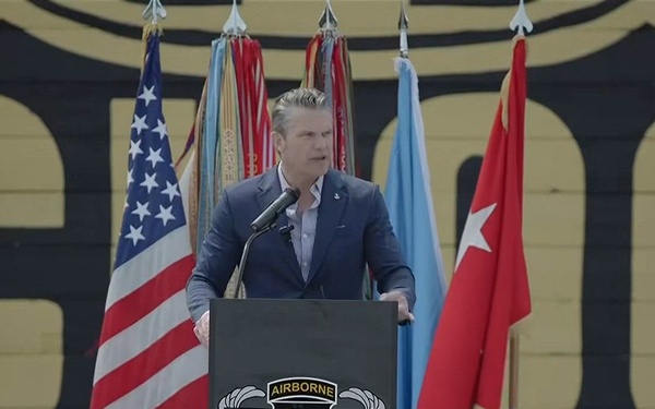 Hegseth Presents Purple Hearts at Fort Campbell