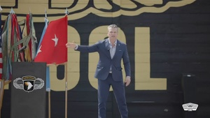 Hegseth Hosts Reenlistment at Fort Campbell