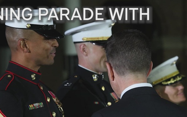 His Excellency Sir Christian Turner attends an Evening Parade