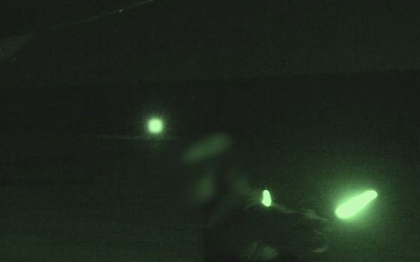 U.S. Marines conduct evening flight operations