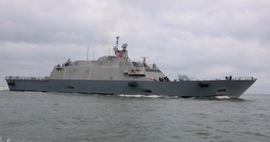 Future USS Cleveland Arrives in Namesake City