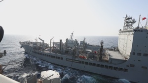 Sailors Conduct a Replenishment-at-Sea (RAS)