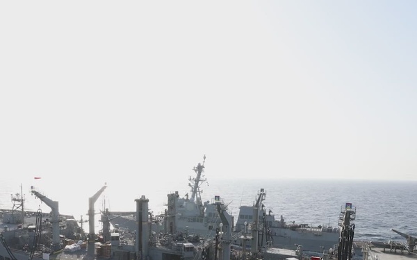 Sailors Conduct a Replenishment-at-Sea (RAS)