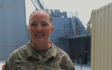 Interview: US Army Chief Warrant Officer 3 Kelly Bresley discusses sustainment operations during African Lion 26