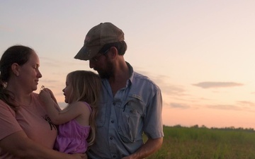 Package: Rice Farmer Louisiana with Family at Dusk