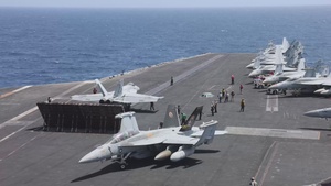 USS Abraham Lincoln (CVN 72) Conducts Flight Operations