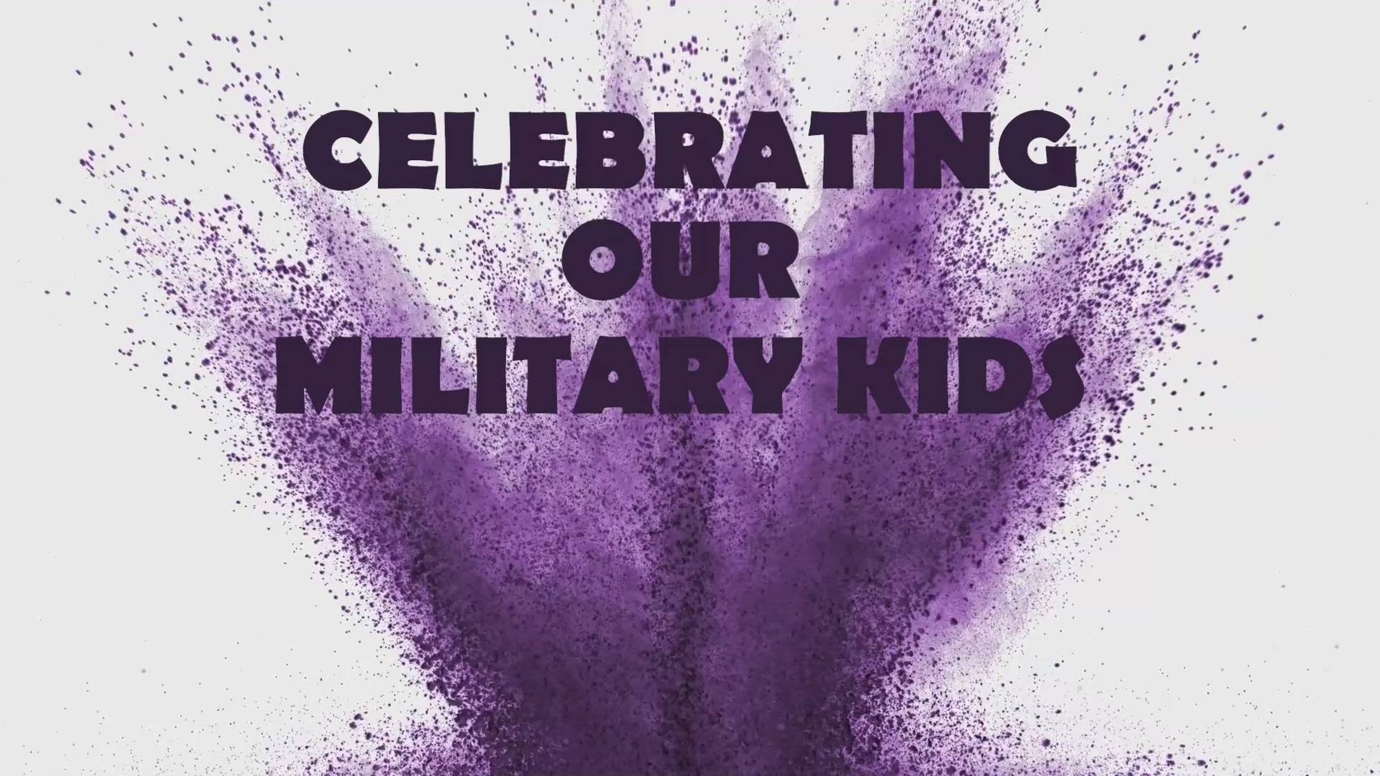 Kerrie Gill,  Supreme Headquarters Allied Powers Europe American Middle School 7th Grade English Language Arts teacher, speaks on the resilience and unique experiences of military children at SHAPE, Belgium, April 29, 2026. Gill highlights the adaptability, bravery, and strength of military-connected students, accompanied by footage from a Purple Up assembly and the base-wide Child and Youth Services Colorful Run. (U.S. Air Force video by Senior Airman Christina Carter)