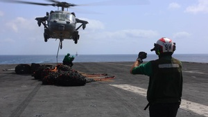 USS George H.W. Bush Vertical Replenishment