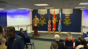 Hegseth Administers Reenlistment Oath