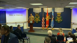Hegseth Administers Reenlistment Oath