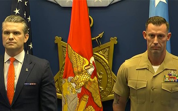 Hegseth Administers Reenlistment Oath
