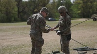 U.S. Army Soldiers Prepare Communication Systems in Preparation for the Best Squad Competition