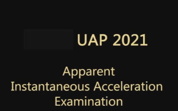 DOW-UAP-PR051, "Syrian UAP instant acceleration"