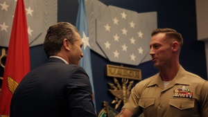 SW Reenlists USMC SSG Joey Jones